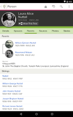 FamilySearch Tree screen 2