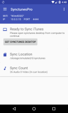 Sync iTunes to android screen 1