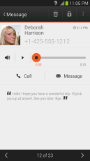 Visual Voicemail screen 2