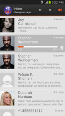 Visual Voicemail screen 3