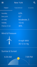 Weather App screen 6