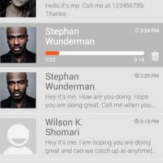Visual Voicemail screen 3