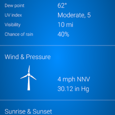 Weather App screen 6