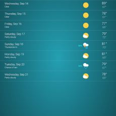 Weather App screen 9
